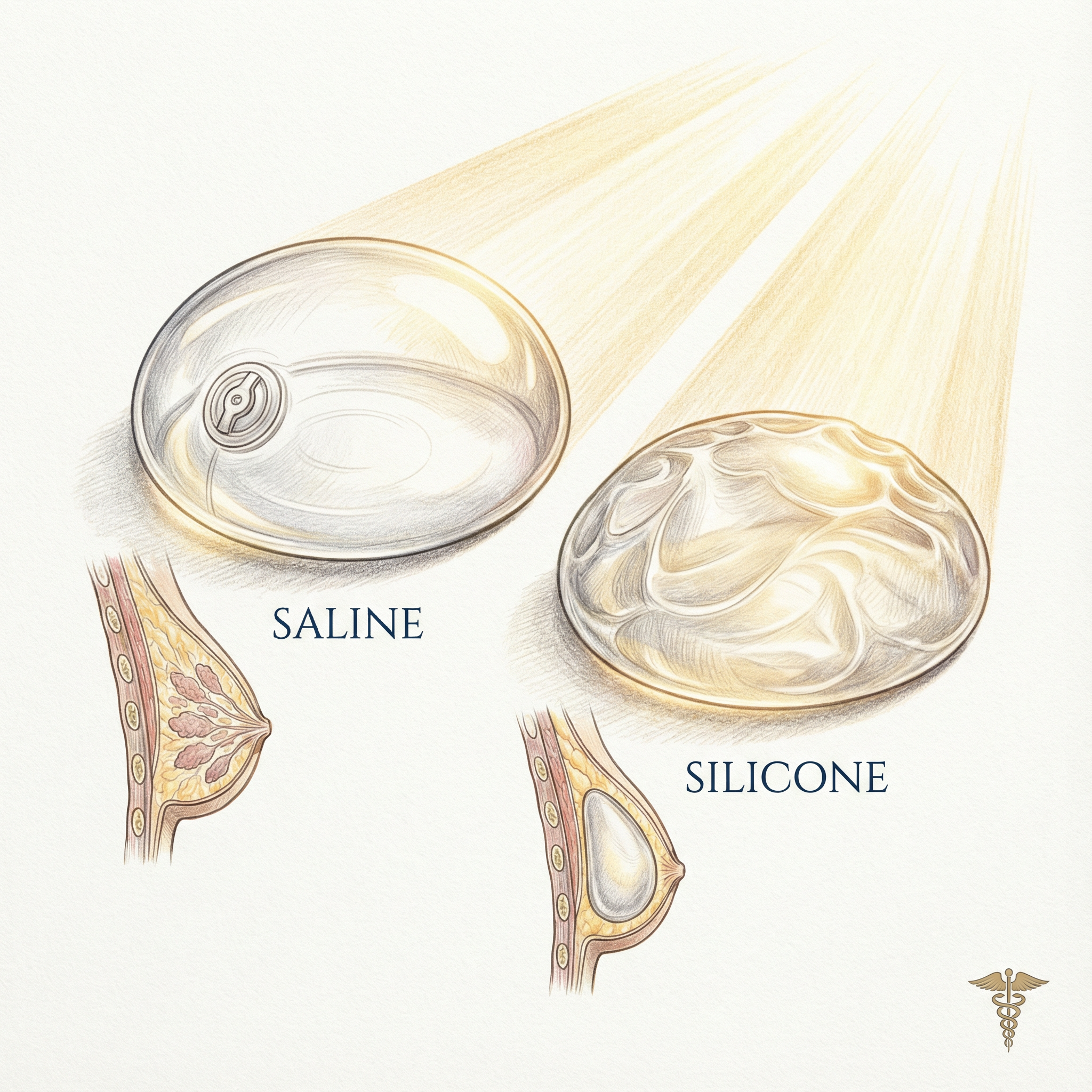Breast Implant Types - Saline vs Silicone